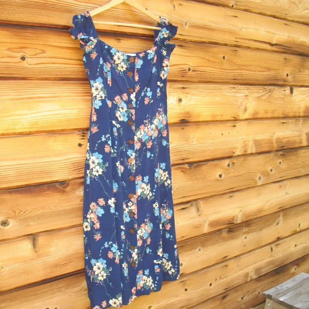 NWOT Revolve  Capulet Blue Floral Dress